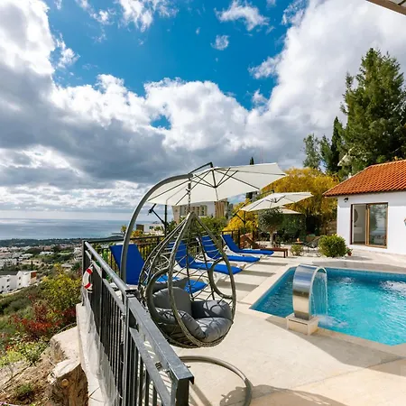 Dream Villa In Tala With Private Pool, Sea & Mountain Views & Garden Retreat *