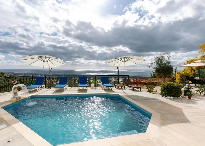 別荘 Dream In Tala With Private Pool, Sea & Mountain Views & Garden Retreat *